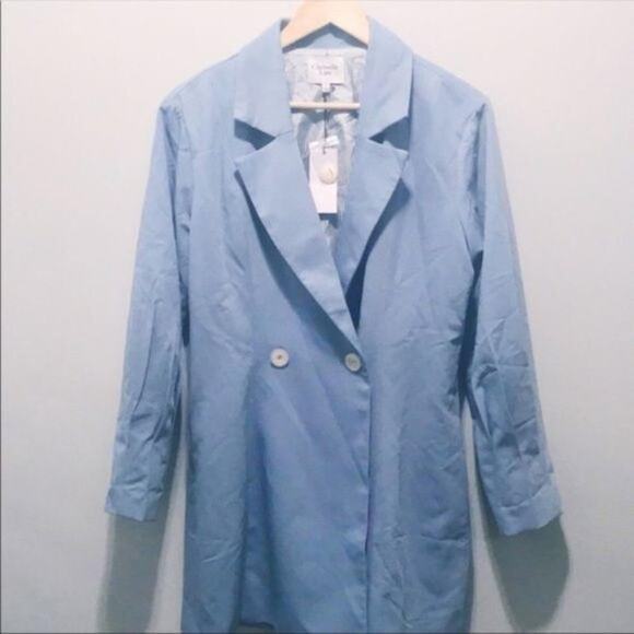 NWT Free People x Chriselle Lim Blue Blazer - Picture 7 of 8